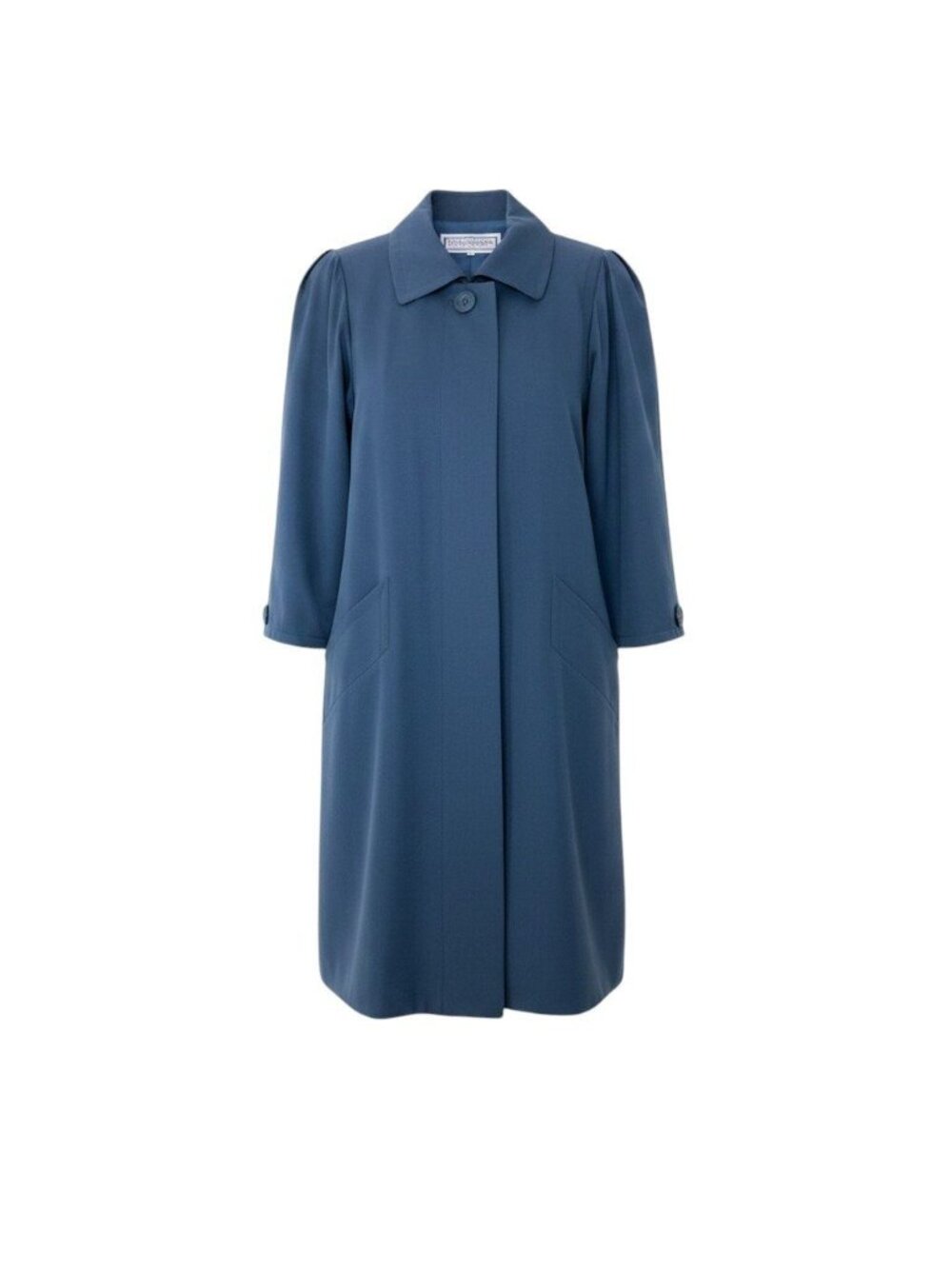Saint Laurent Chesterfield Long Coat Hiyo Button Navy